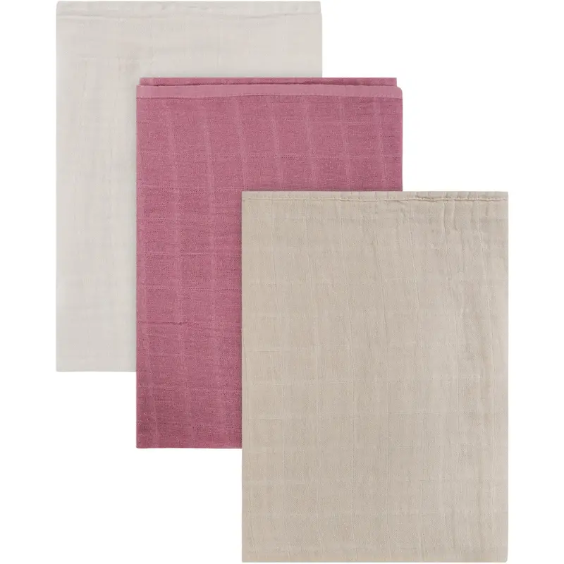 Pippi Mauve Orchid Muslin Cloth (3-Pack) 1