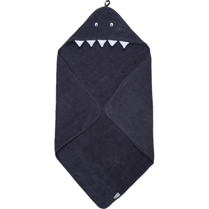 Pippi Odyssey Gray Hooded Baby Towel 1