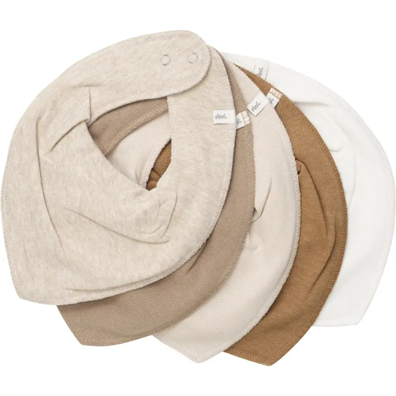 Pippi Rainy Day Bandana Bib - Solid (5-Pack) 1