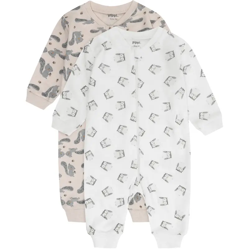 Pippi Rainy Day Nightsuit -Zipper (2-Pack) 1