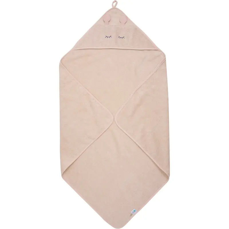 Pippi Rose Dust Hooded Baby Towel 1