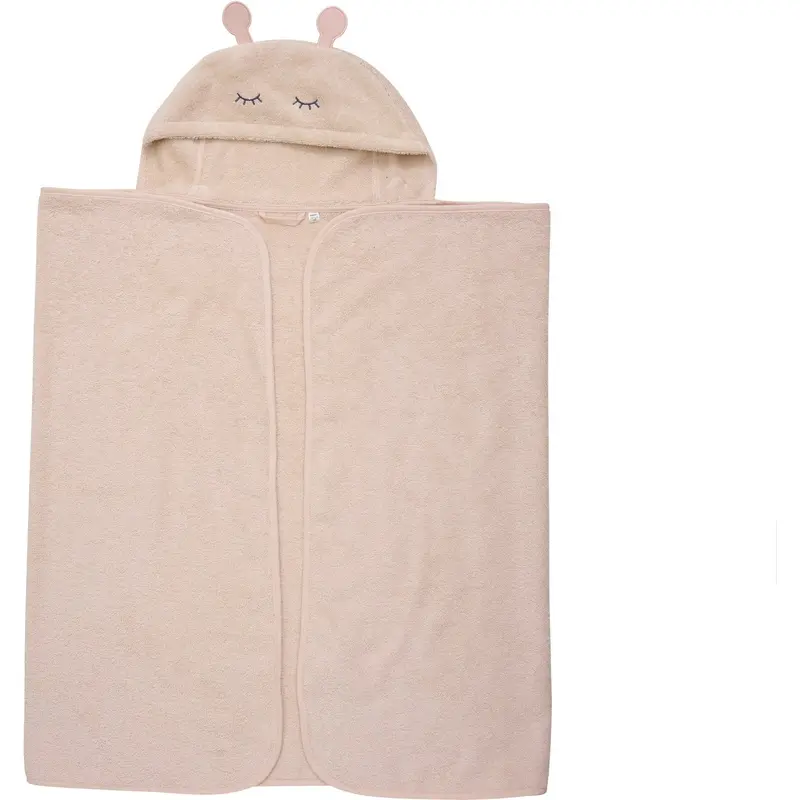 Pippi Rose Dust Hooded Bath Towel 1