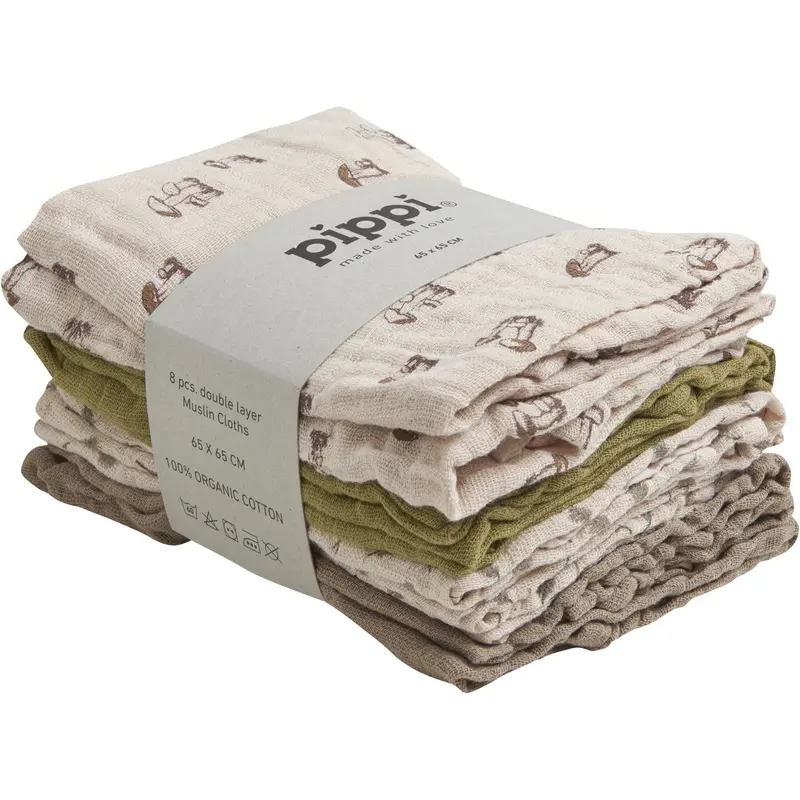 Pippi Sheer Bliss Cloth Muslin (8-Pack) 1