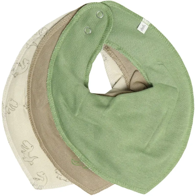 Pippi Silver Mink Bandana Bib Boy -Aop (3-Pack) 1