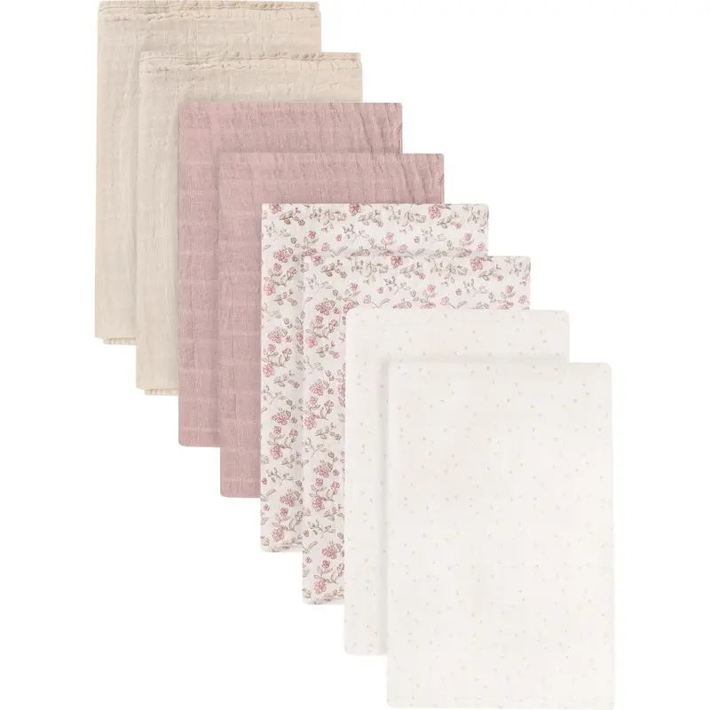 Pippi Violet Ice Muslin Cloth (8-Pack) 1