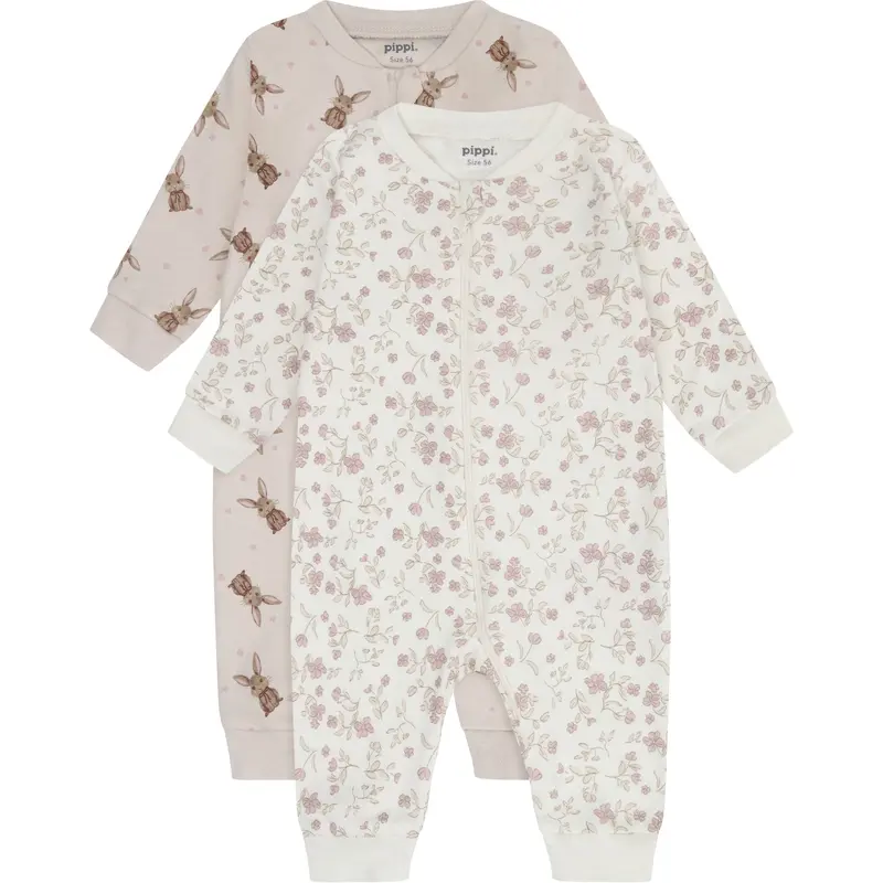 Pippi Violet Ice Nightsuit -Zipper (2-Pack) 1