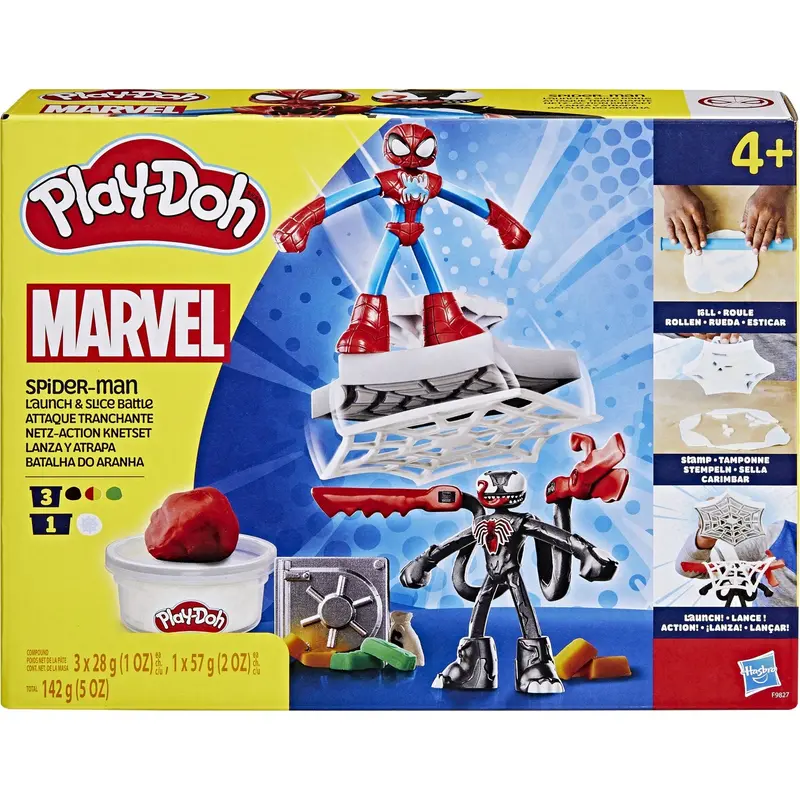 Play-Doh Spiderman Launch And Slice Battle 1