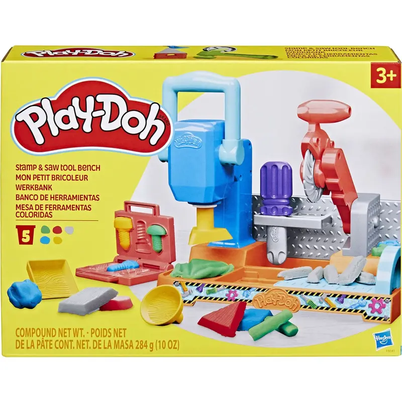 Play-Doh Stamp N Saw Tool Bench Playset 1