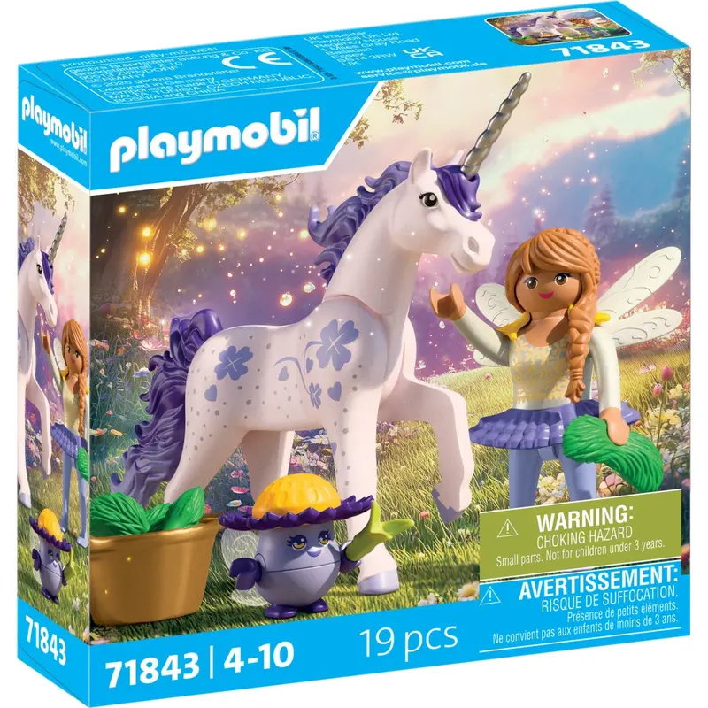 Playmobil® Collectible Unicorn: Lucky Lavender With Fairy 1