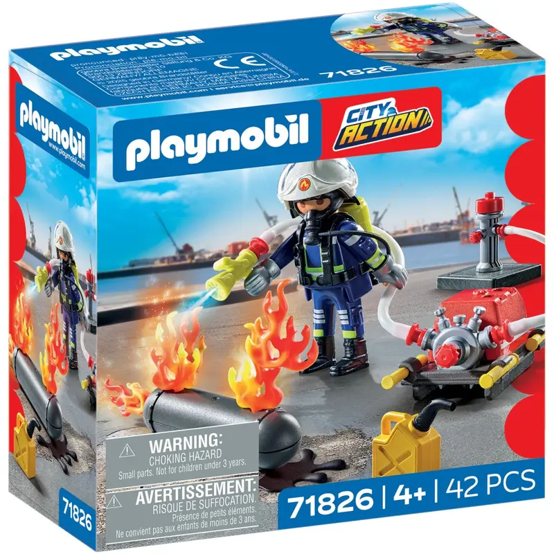 Playmobil® Firefighter With Water Pump 1