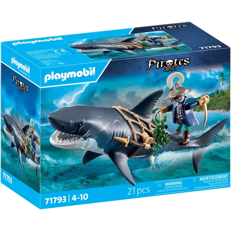 Playmobil® Giant Shark With Pirate 1