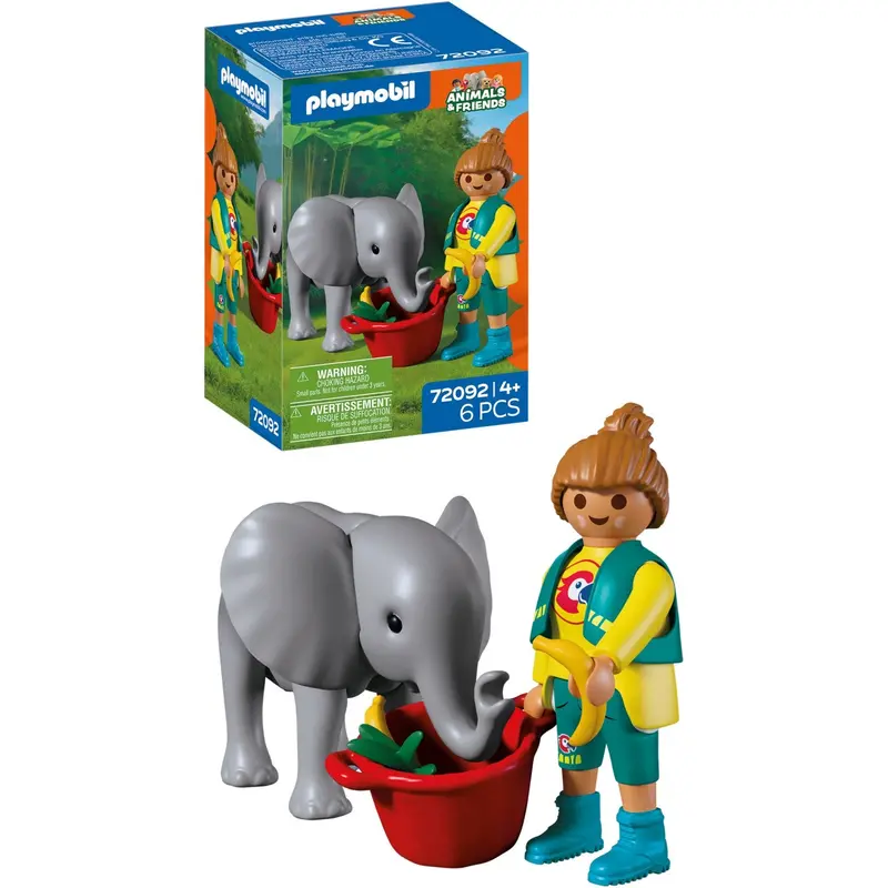 Playmobil® Zoo: Baby Elephant And Zookeeper 1