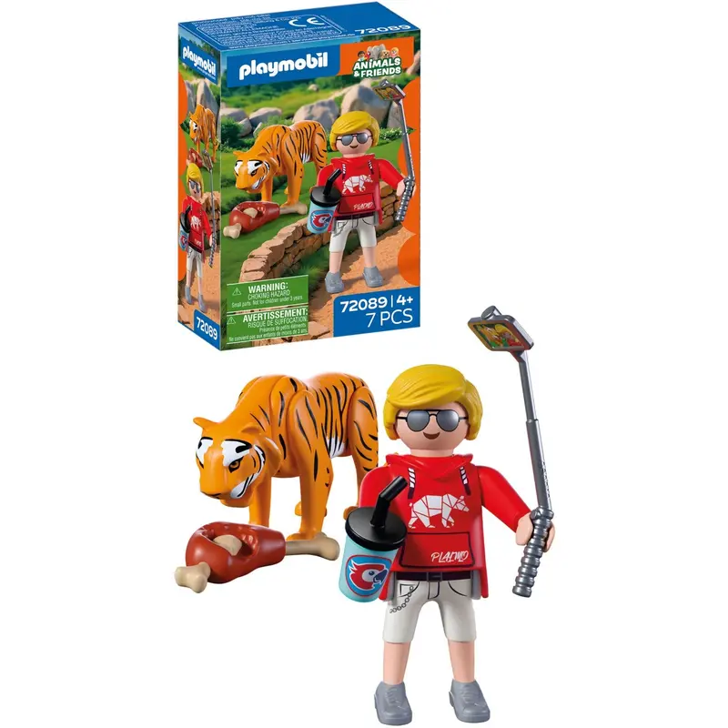 Playmobil® Zoo: Tiger And Visitor 1