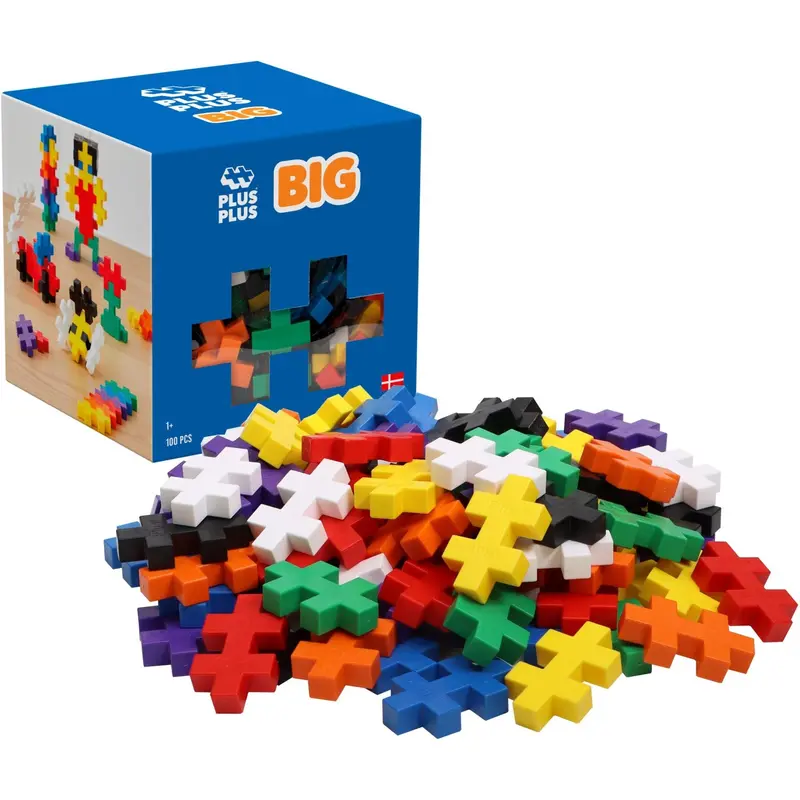 Plus-Plus Big Basic Mix / 100 Pcs 1