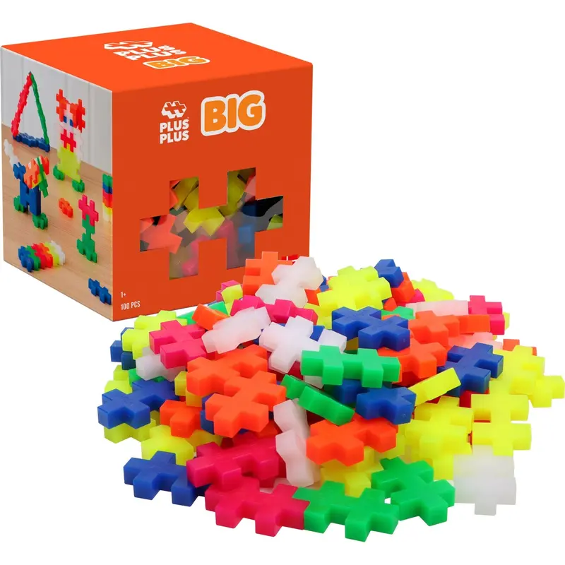 Plus-Plus Big Neon Mix / 100 Pcs 1