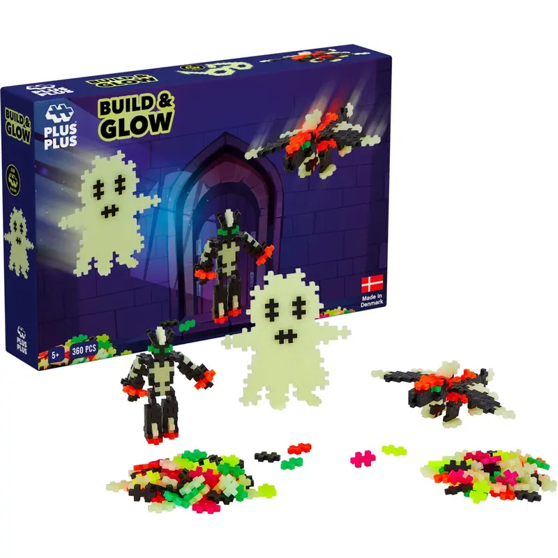 Plus-Plus Build And Glow - Glow In The Dark / 360 Pcs 1