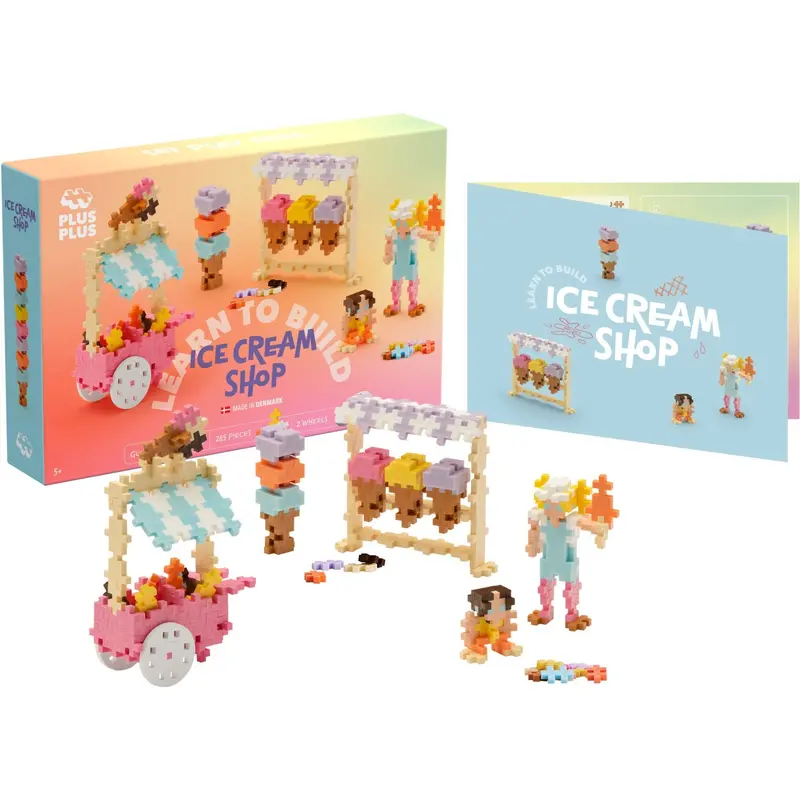 Plus-Plus Learn To Build Ice Cream Shop 1