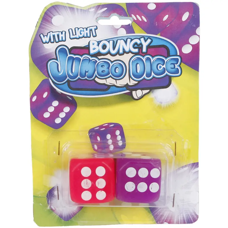 Pocket Money Bouncy Dice With Light 2-Pack 1
