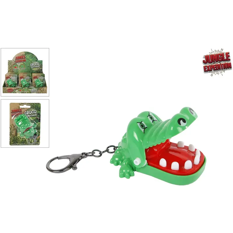 Pocket Money Croco Teeth Game Keychain Cdu 1