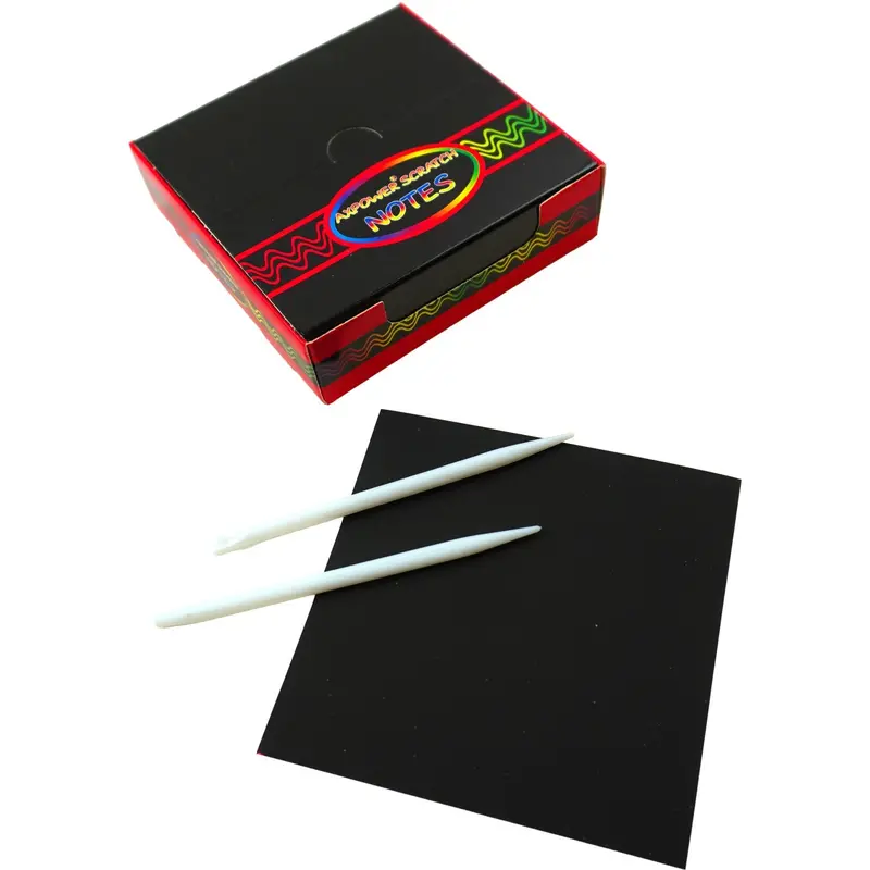Pocket Money Magic Color Scratch Notes With Pen 100 Sheets. 1