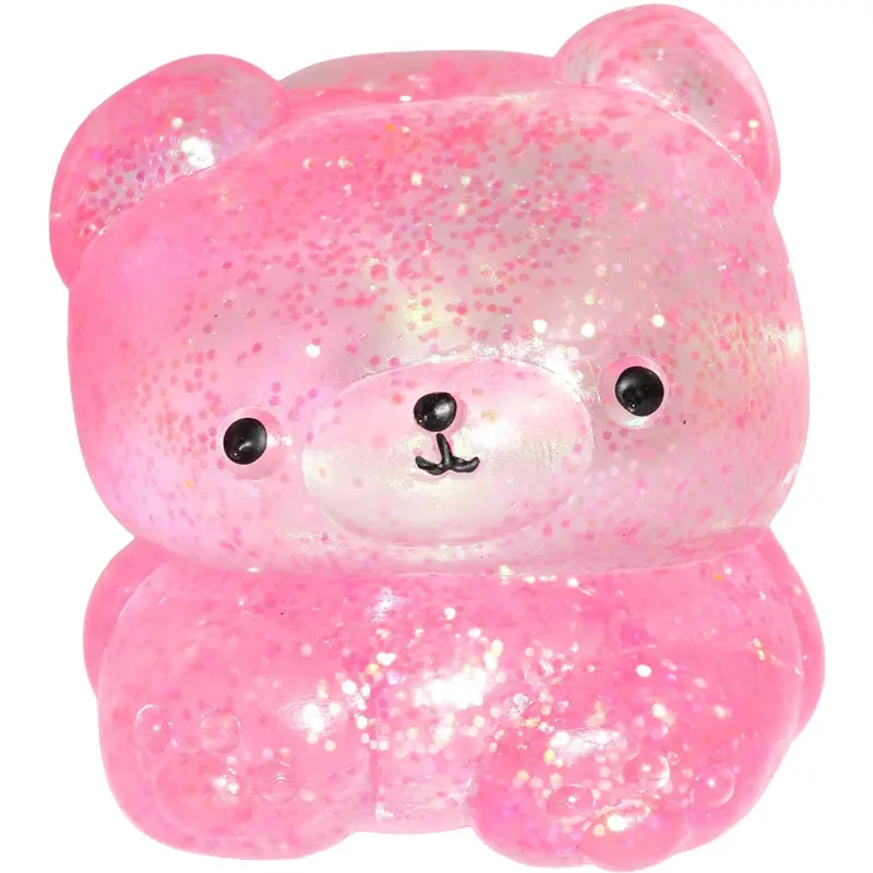 Pocket Money Squeeze Sugar Glitter Bear Pink 1