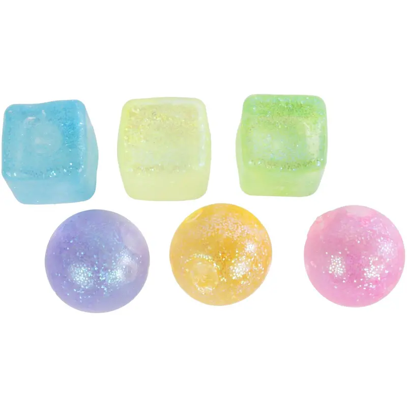 Pocket Money Squeeze Suger Ball And Square 6 Cm Assorted 1