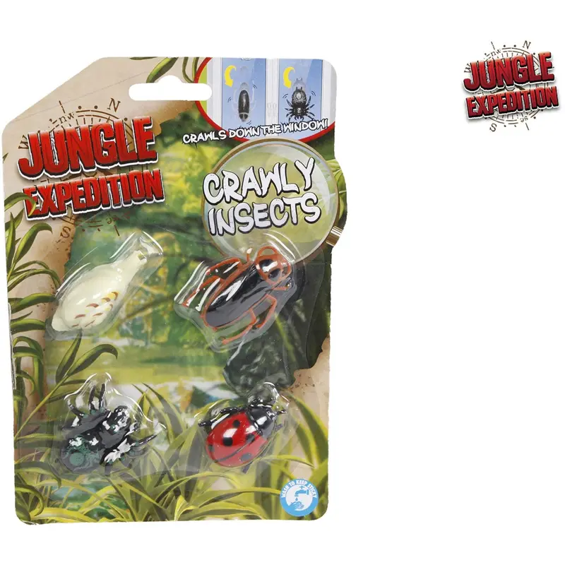Pocket Money Window Crawly Insects 4-Pack 1