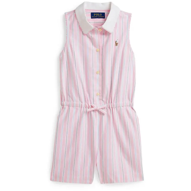 Polo Ralph Lauren 169 Pink Blue Multi Romper 1