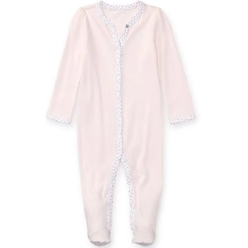 Polo Ralph Lauren Baby Girl One Piece Coverall Delicate Pink 1