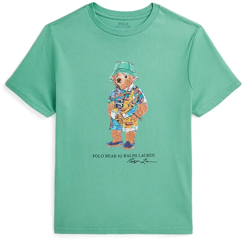 Polo Ralph Lauren Bear Haven Green Boy T-Shirt 1