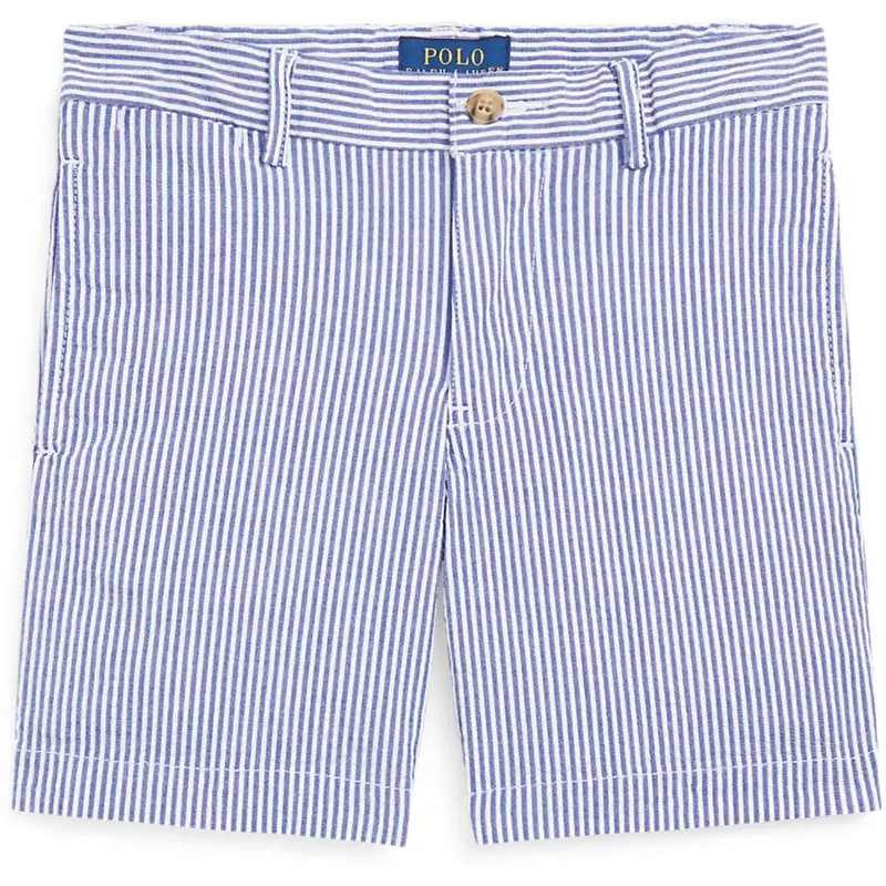 Polo Ralph Lauren Blue Seersucker Preppy Shorts 1