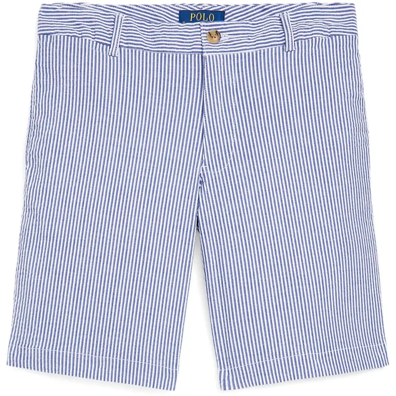 Polo Ralph Lauren Blue Seersucker Preppy Shorts 1
