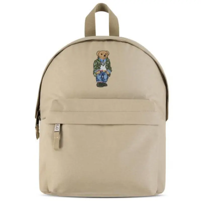 Polo Ralph Lauren Coastal Beige Canvas Bear Backpack 1
