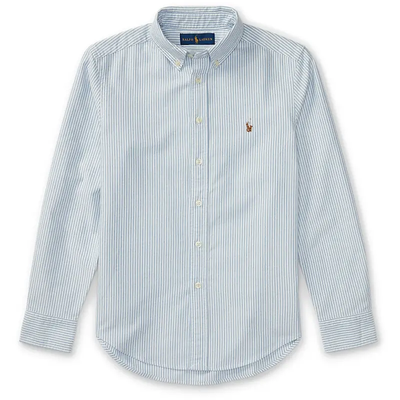 Polo Ralph Lauren Lt Blue Stripe Sport Shirt 1