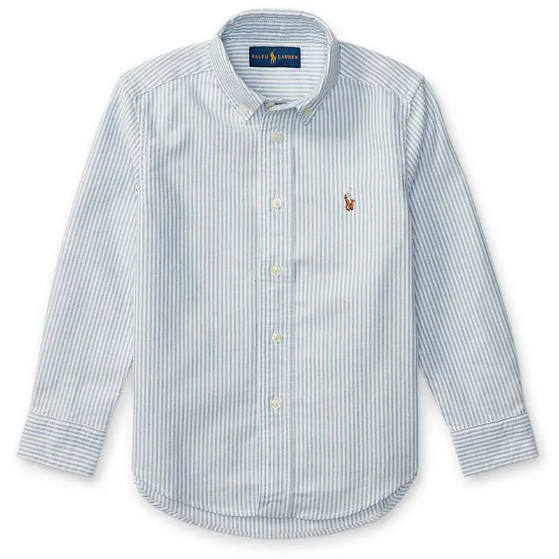Polo Ralph Lauren Lt Blue Stripe Sport Shirt 1