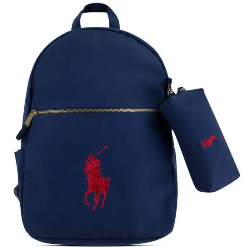 Polo Ralph Lauren Newport Navy Canvas School Backpack 1