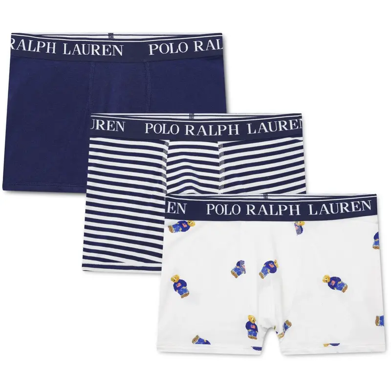 Polo Ralph Lauren Newport Navy Cotton Stretch 3Pk Boxer 1