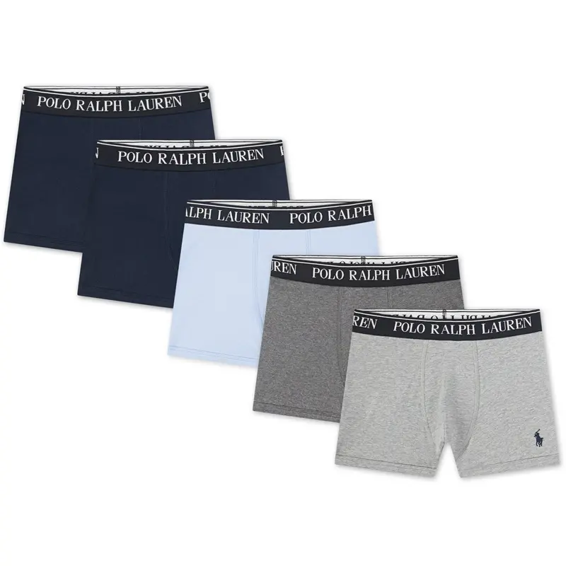 Polo Ralph Lauren Office Blue Cotton Stretch 5-Pack Boxer 1