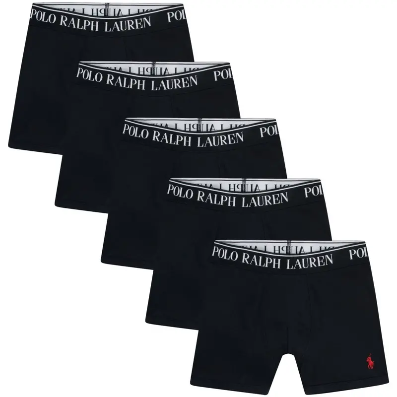 Polo Ralph Lauren Polo Black Cotton Stretch 5 Pack Boxer 1