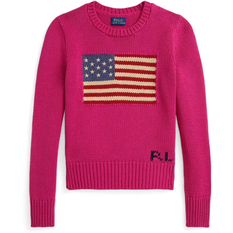 Polo Ralph Lauren Preppy Pink Girl Pullover 1