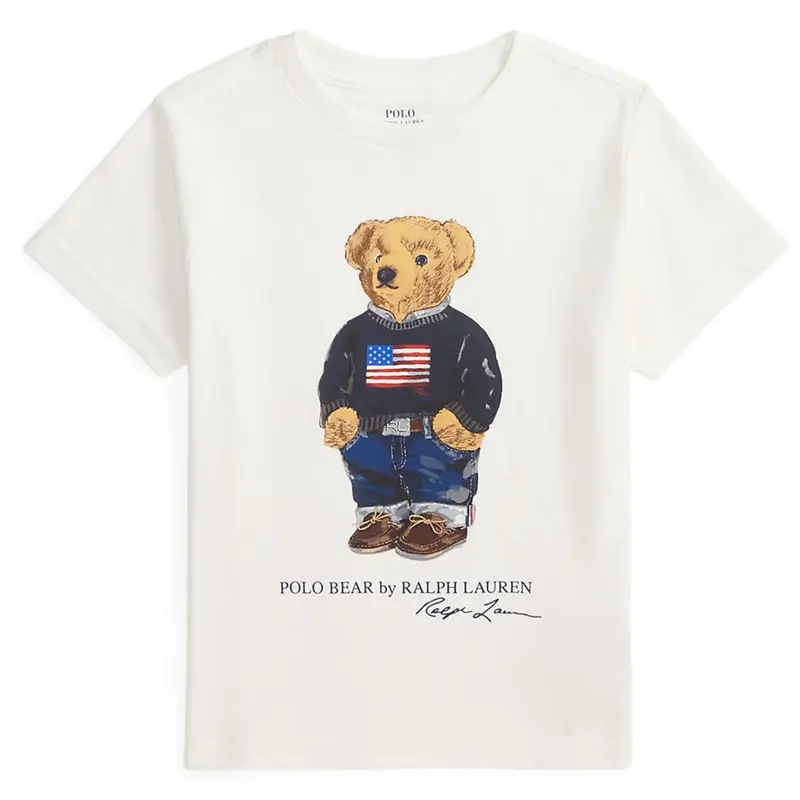 Polo Ralph Lauren White Core Bear Boy T-Shirt 1