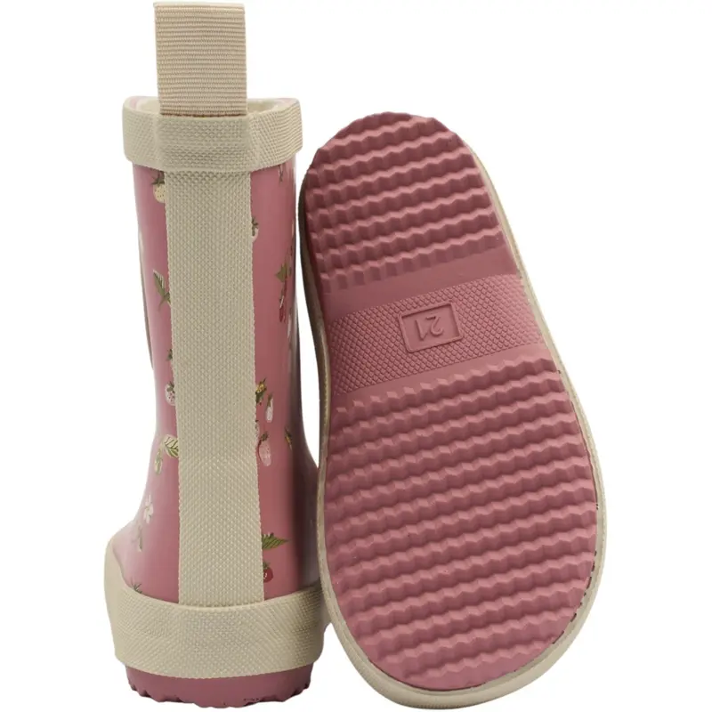 Pom Pom Dusty Rose Strawberry Aop Bliss Rubber Boot Aop 3