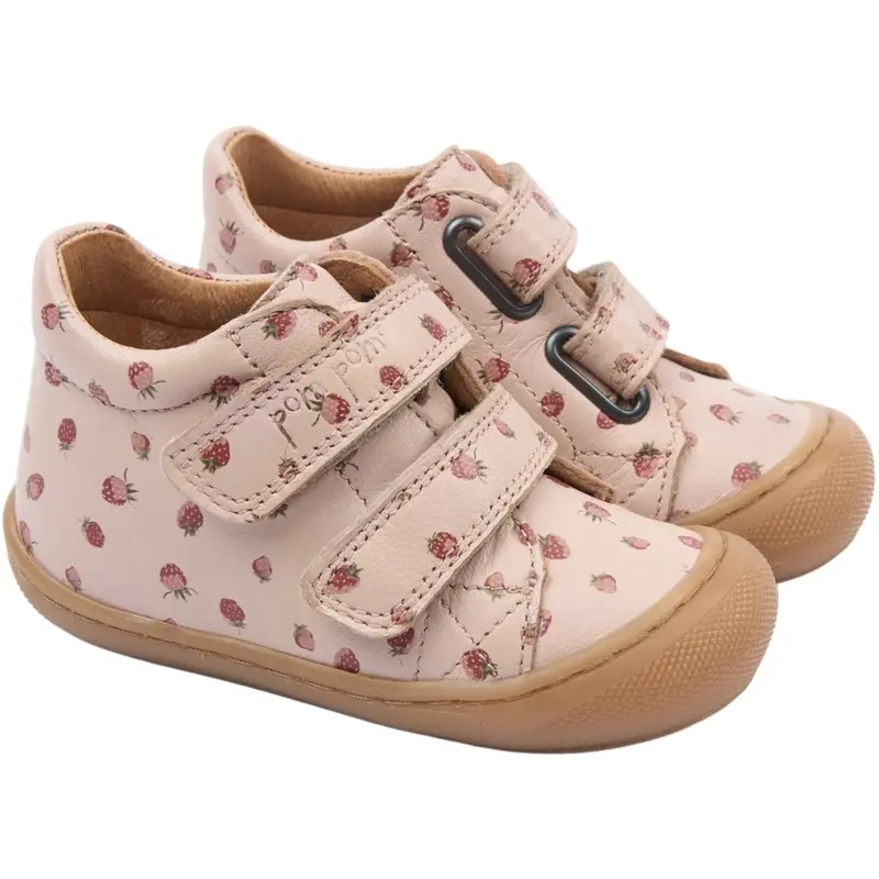 Pom Pom Dusty Rose Strawberry Aop Pax Baby Shoe 1