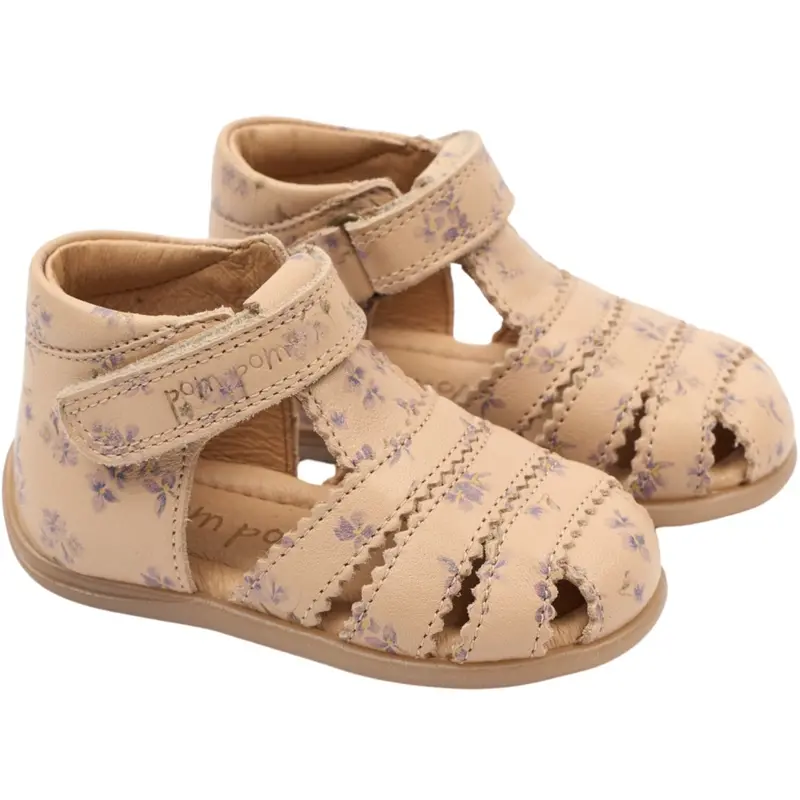 Pom Pom Fog Viola Aop Pi Starter Scallop Sandal 1