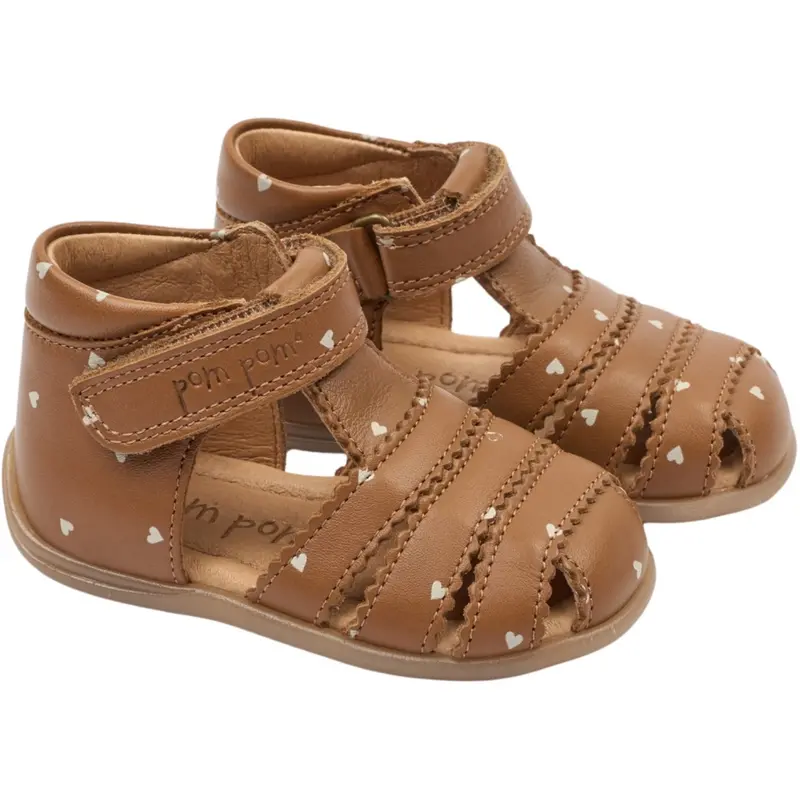 Pom Pom Picante Heart Aop Pi Starter Scallop Sandal 1