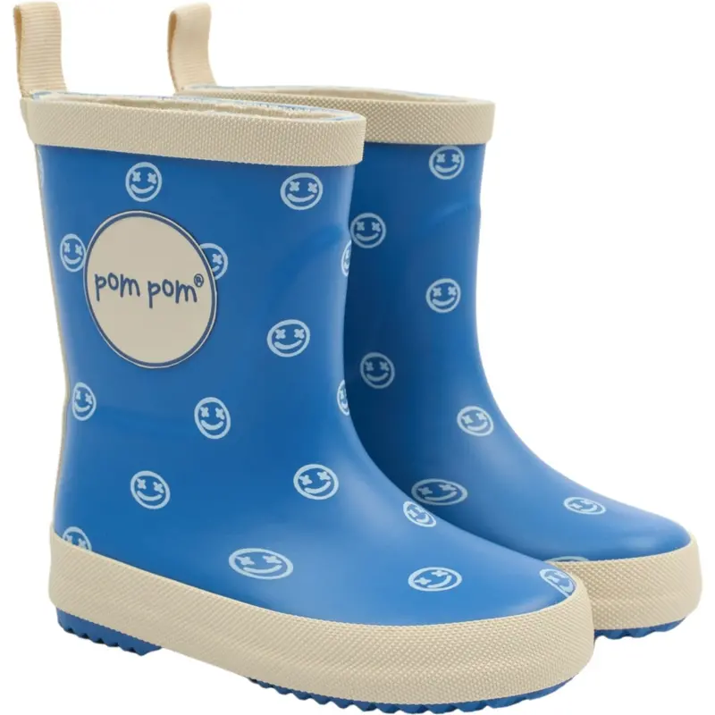 Pom Pom Snorkel Blue Aop Bliss Rubber Boot Aop 1