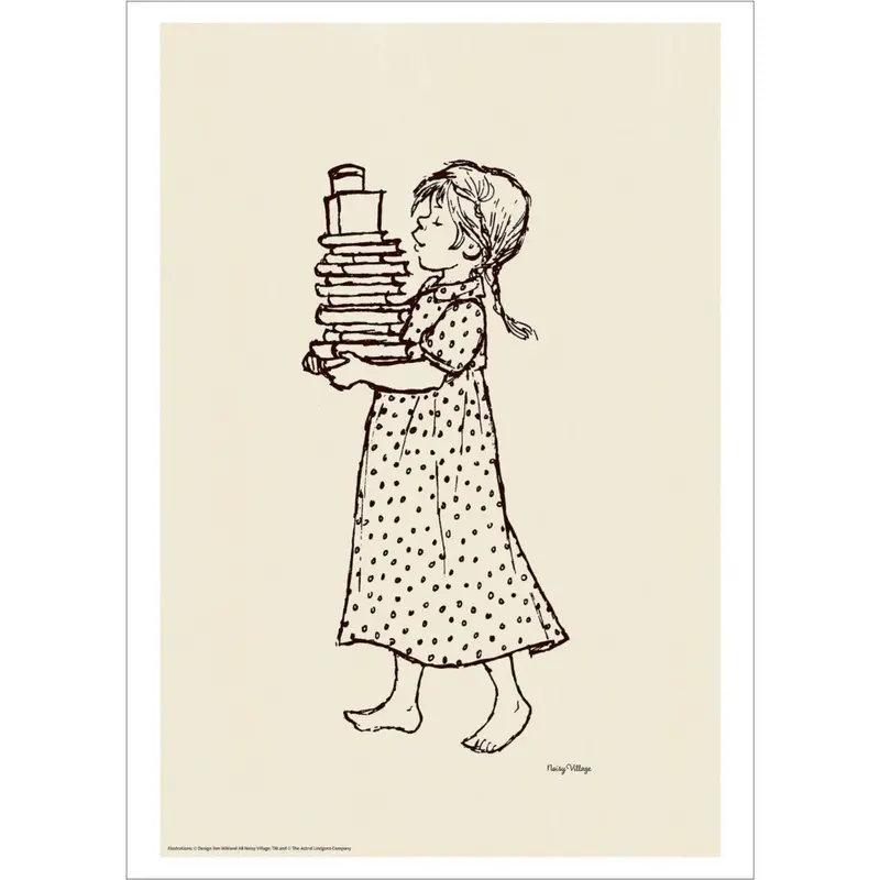 Poster & Frame Astrid Lindgren - Books - Noisy Village 1
