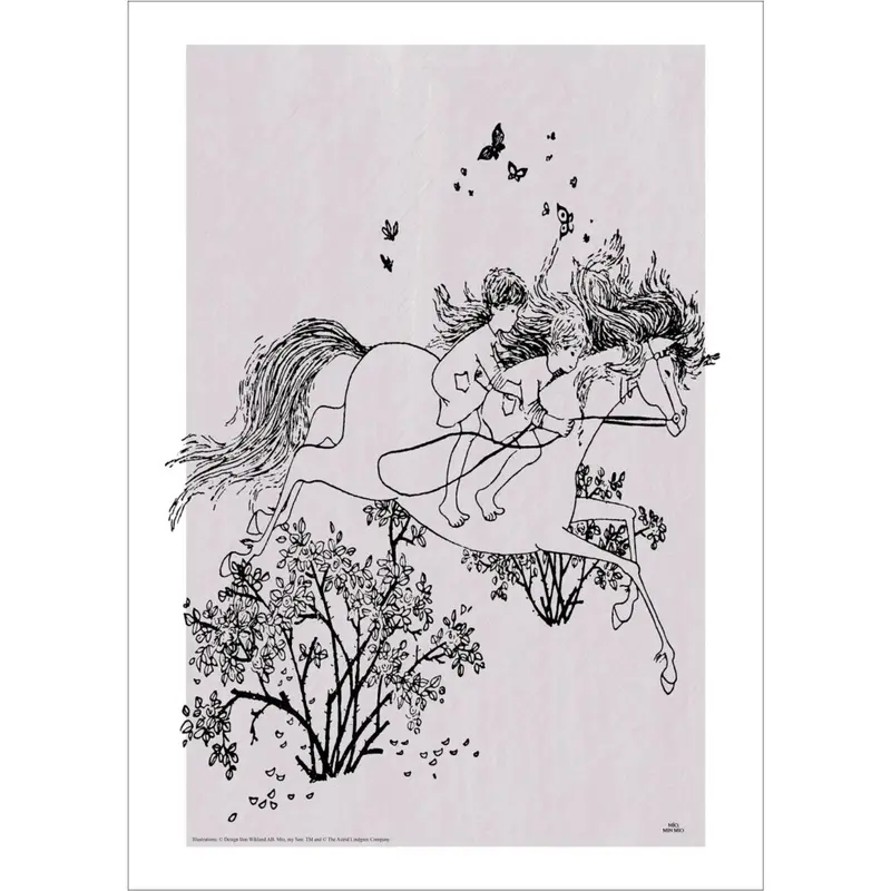Poster & Frame Astrid Lindgren - Jumping - Mio My Son 1