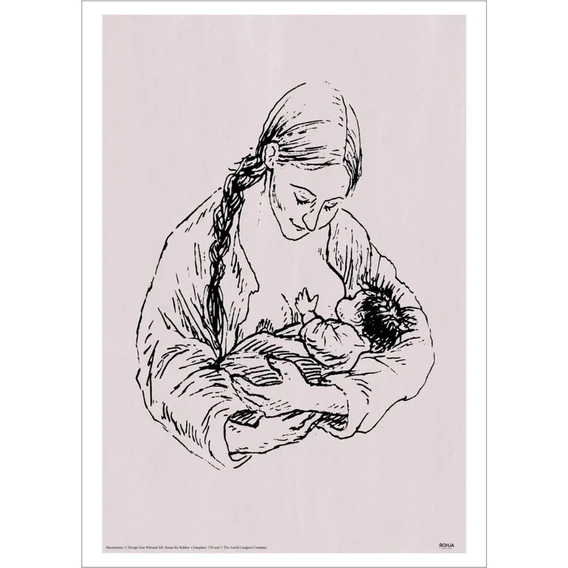 Poster & Frame Astrid Lindgren - Mom - Ronja The Robbers Daughter 1