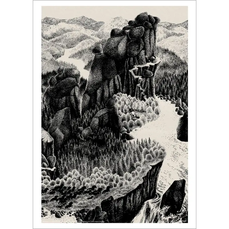 Poster & Frame Astrid Lindgren - Mountains - Ronja The Robbers Daughter 1